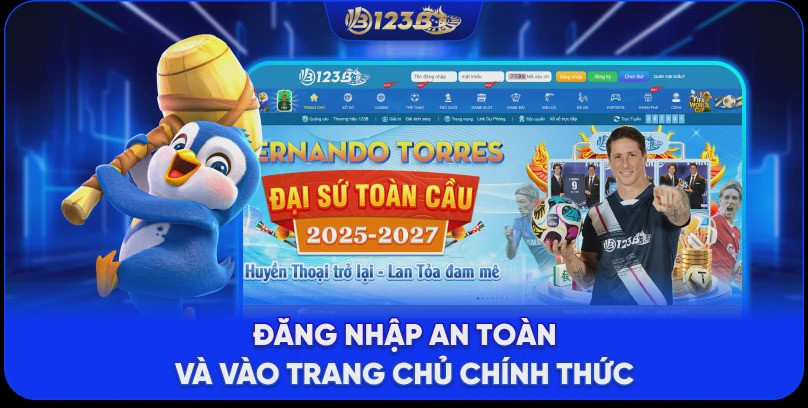 Đăng nhập an toàn và vào trang chủ chính thức