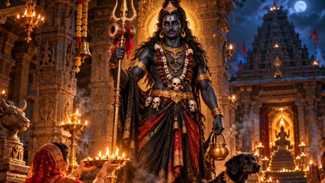 भगवान काल भैरव का दिव्य स्वरूप