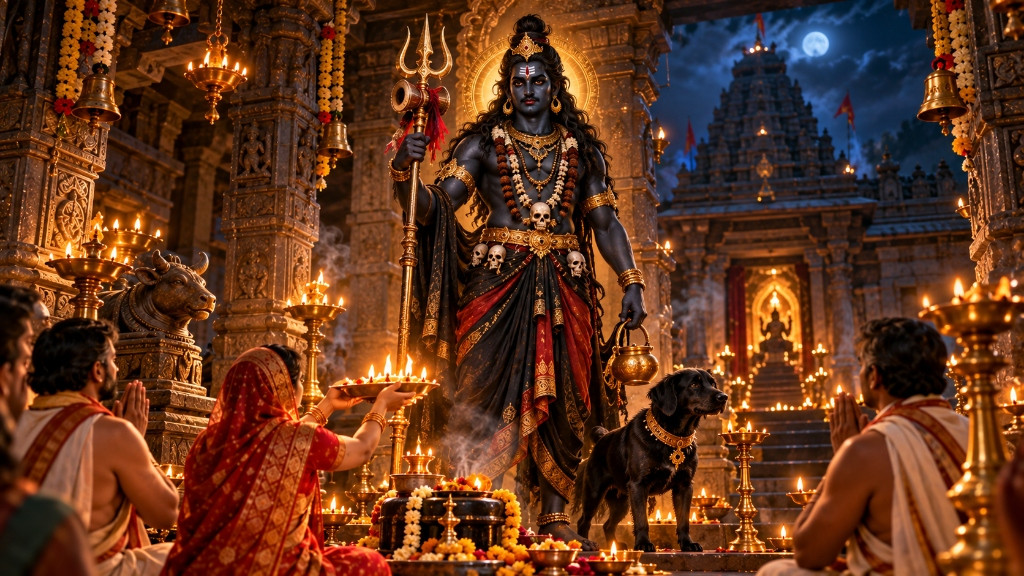 भगवान भैरव जी की आरती — आरती, अर्थ, पूजा विधि और महत्त्व