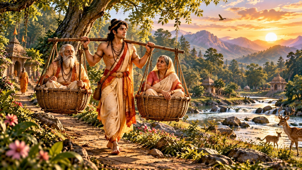 श्रवण कुमार की कथा — दशरथ के जीवन में घटित वह घटना जिसने रामायण की आगे की कथा को प्रभावित किया