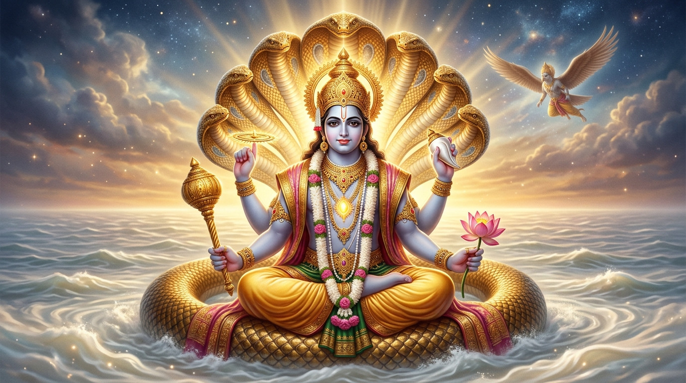 भगवान विष्णु जी की आरती — ॐ जय जगदीश हरे