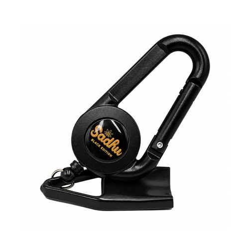 Porta Isqueiro Mosquetão Retrátil Sadhu Pequeno Black Edition (1) (1).jpg
