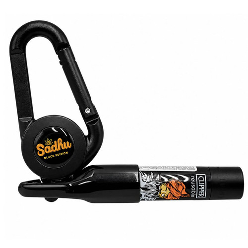 Porta Isqueiro Mosquetão Retrátil Sadhu Pequeno Black Edition (2) (1).jpg