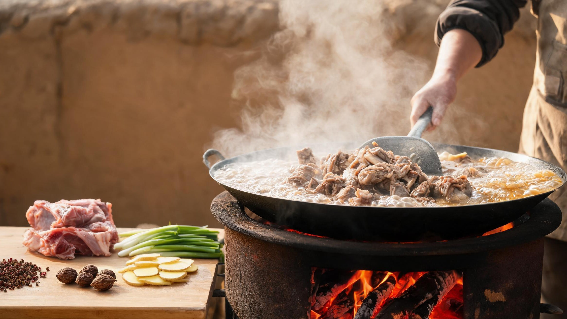 靖远羊羔肉·爆炒工艺