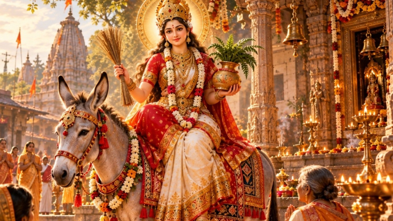 माँ शीतला का पारंपरिक धार्मिक स्वरूप