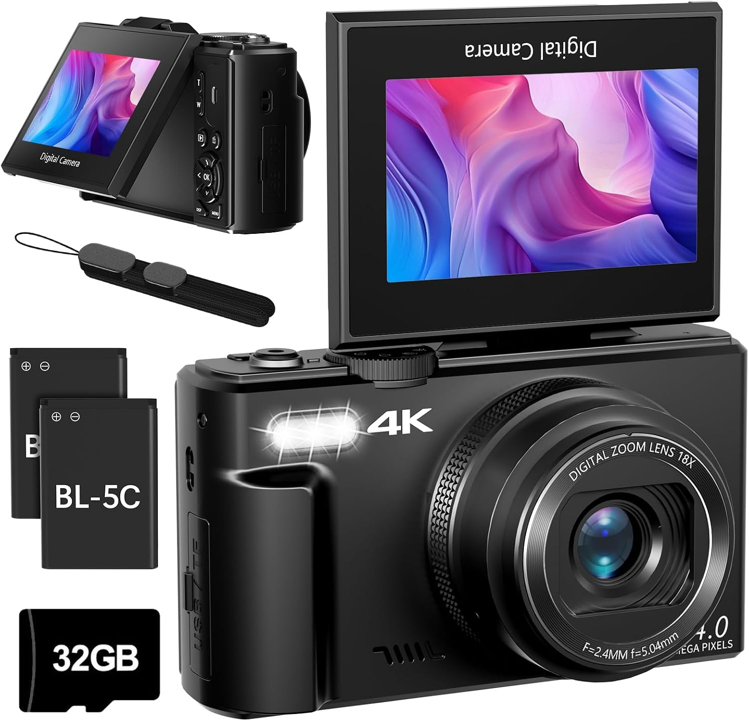 كاميرا رقمية 4K بدقة 64 ميجابكسل