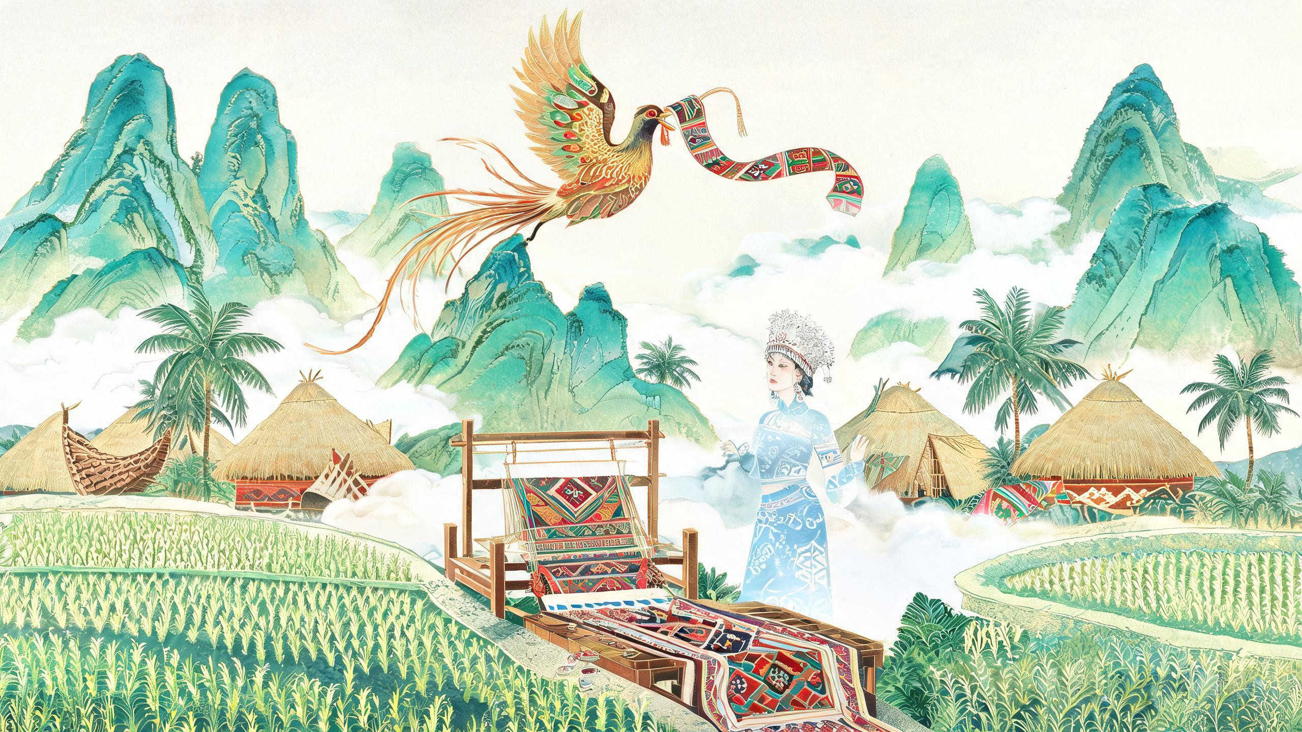 海南五指山甘工鸟