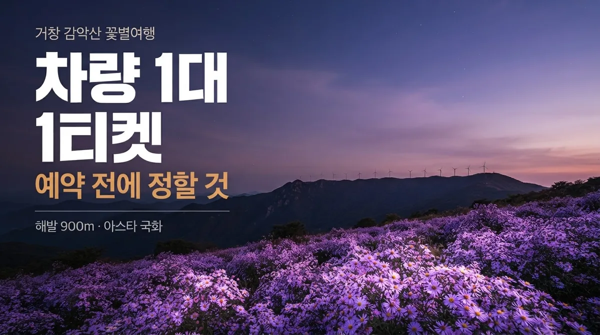 거창 감악산 축제 사전 예약 2026 결산: 차량 1대 1티켓·셔틀 3,000원과 2027 준비법
