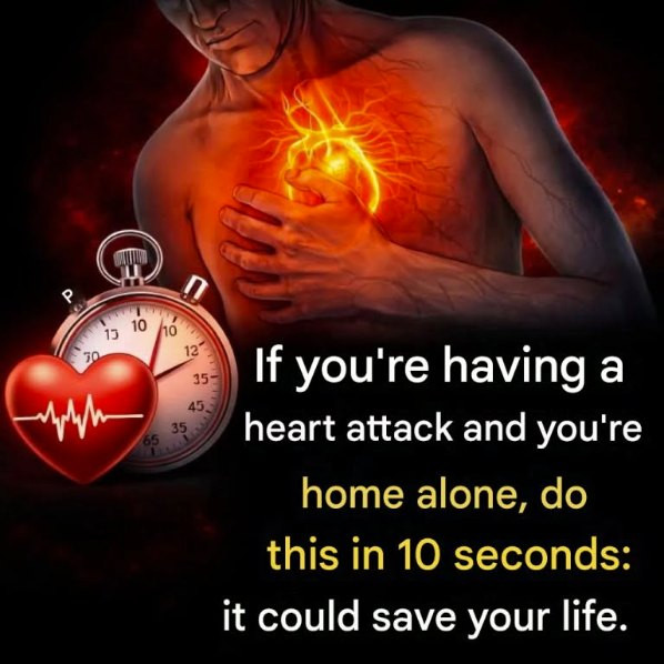 If you have a heart attack at home, do this in 10 seconds and you can save your life.(1 / 2)