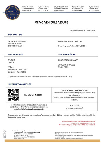 MVA Véhicule DZ 417 ZC 2675171 page 0001.1