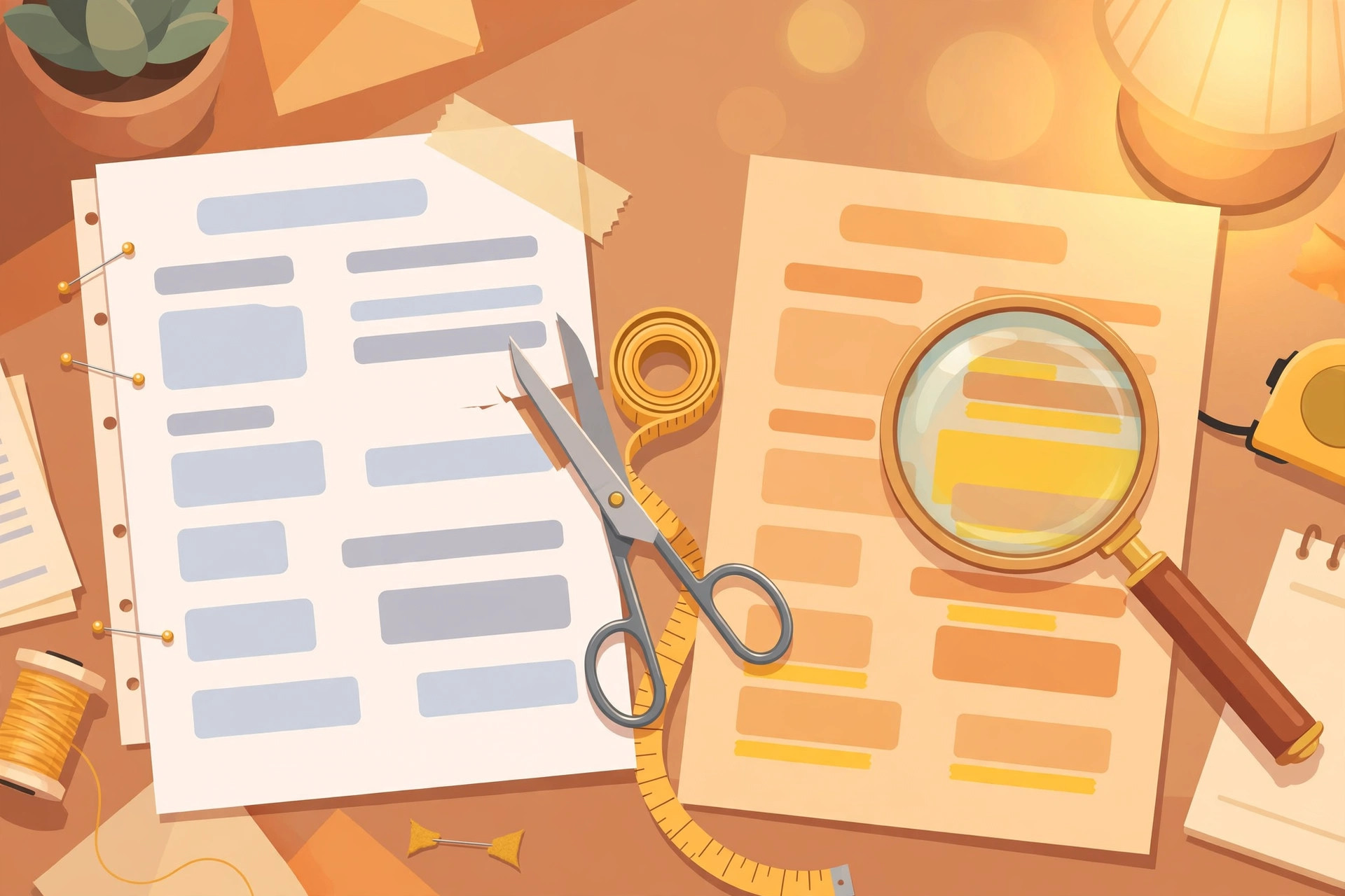 Tailoring a CV to match a job description