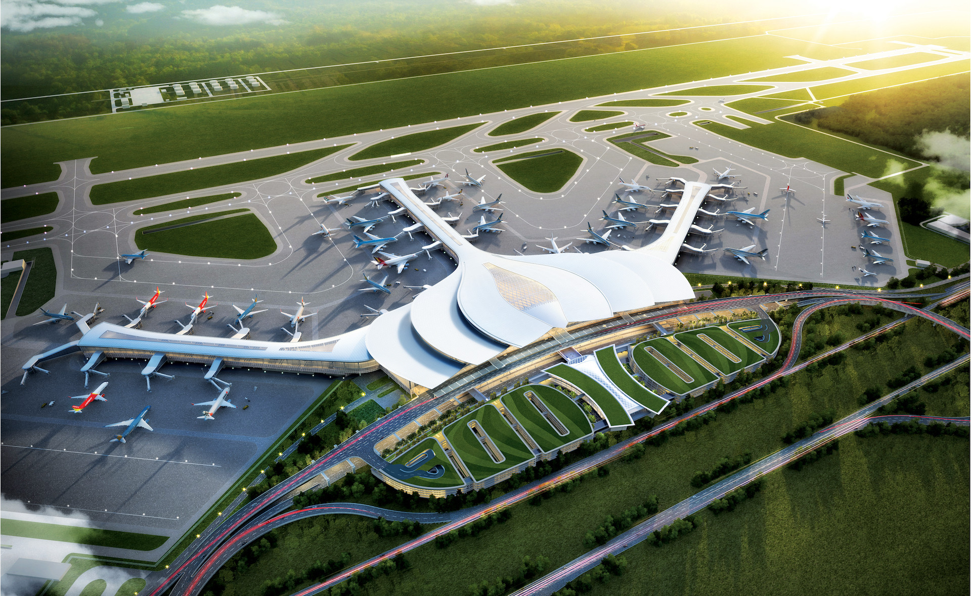 Mạng lưới giao thông kết nối sân bay Long Thành với các đô thị kinh tế phía Nam