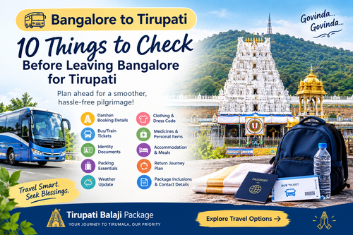 Bangalore to Tirupati Travel Checklist.2