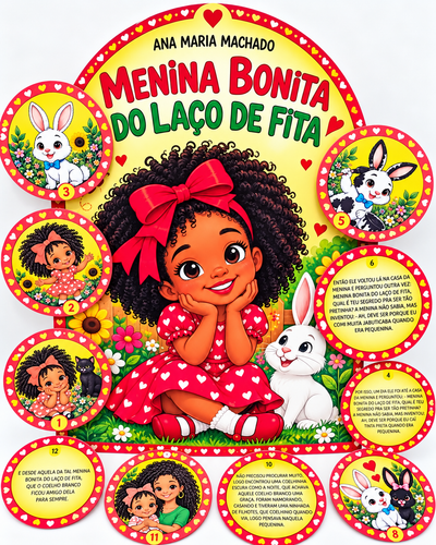 Painel Infantil Menina Bonita do Laço de Fita.2