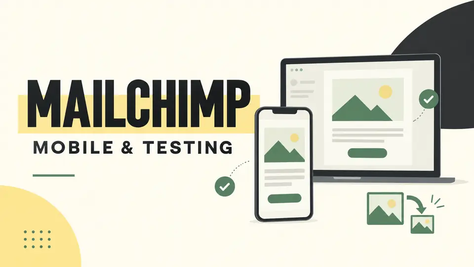 Mailchimp-এ মোবাইল-ফ্রেন্ডলি ই-মেল টেমপ্লেট: ছবি, অ্যাক্সেসিবিলিটি ও Pre-send Testing গাইড