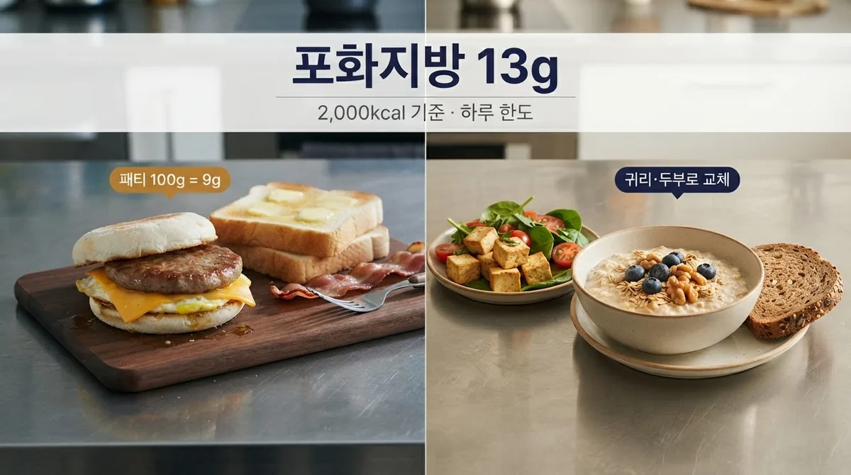 더하기보다 빼기: 포화지방 하루 13g 계산법