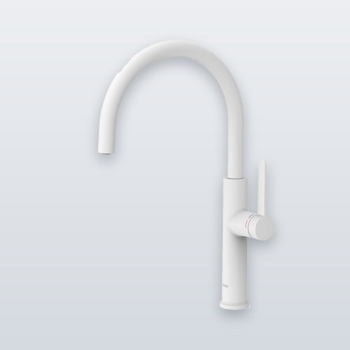 miscelatore monocomando cucina tres kitchens 23044003bm bianco opaco.1