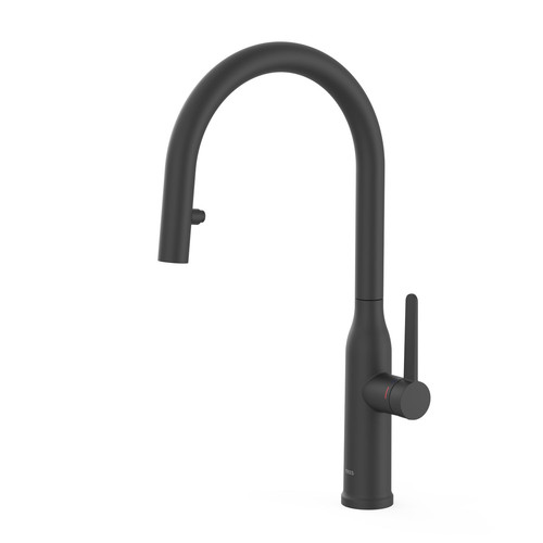 miscelatore cucina con doccetta estraibile tres kitchens 23043802nm nero opaco.1