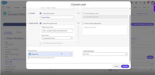 4.1. Configure the Opportunity.2