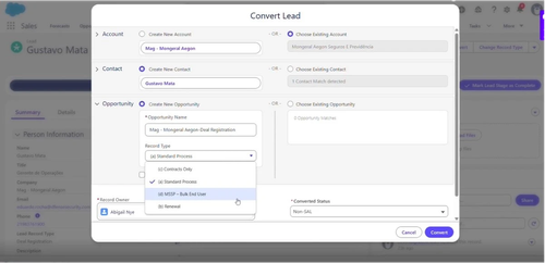 4.2. Configure the Opportunity.2