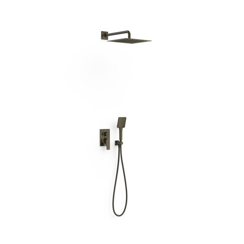 kit doccia incasso con soffione e corpo rapid box tres project 22138004kmb nero bronzo pbt.1