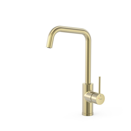 miscelatore monocomando cucina tres kitchens 23044007ca cava dorato pbt.1