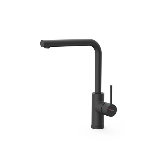 miscelatore monocomando cucina tres kitchens 23044006nm nero opaco.1