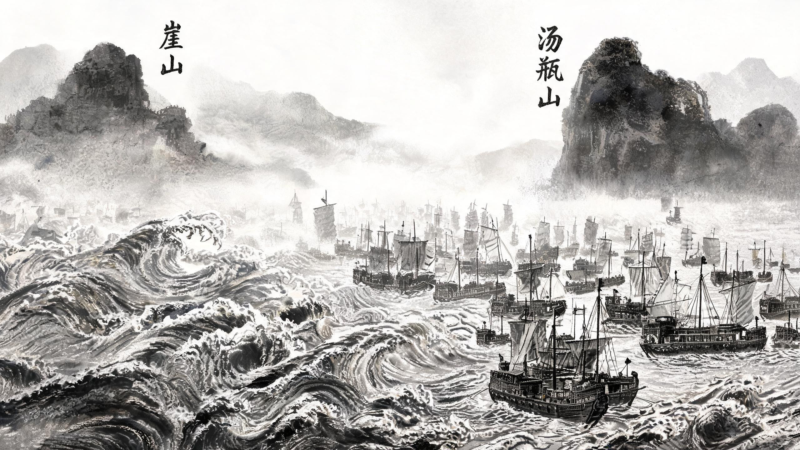 崖门崖山