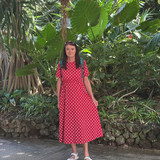 Gabriele Kleid im Botanischen Garten in Puerto de la Cruz