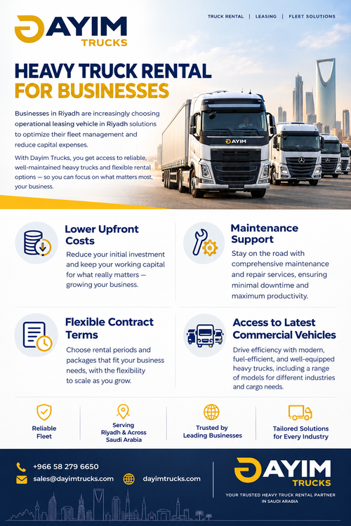 Heavy Truck Rental Solutions for Businesses in Saudi Arabia.2