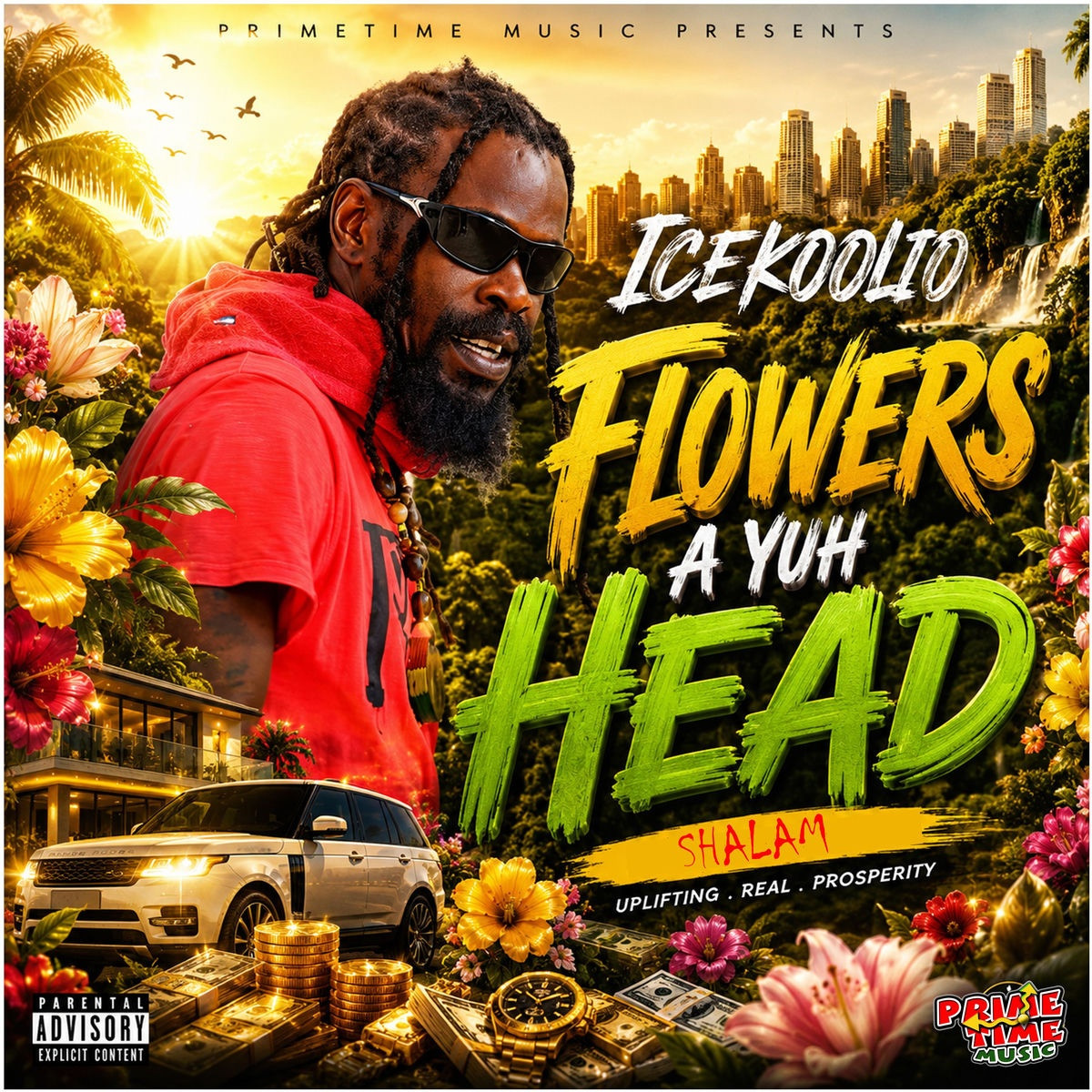 Icekoolio, Primetime Music - Flowers A Yuh Head