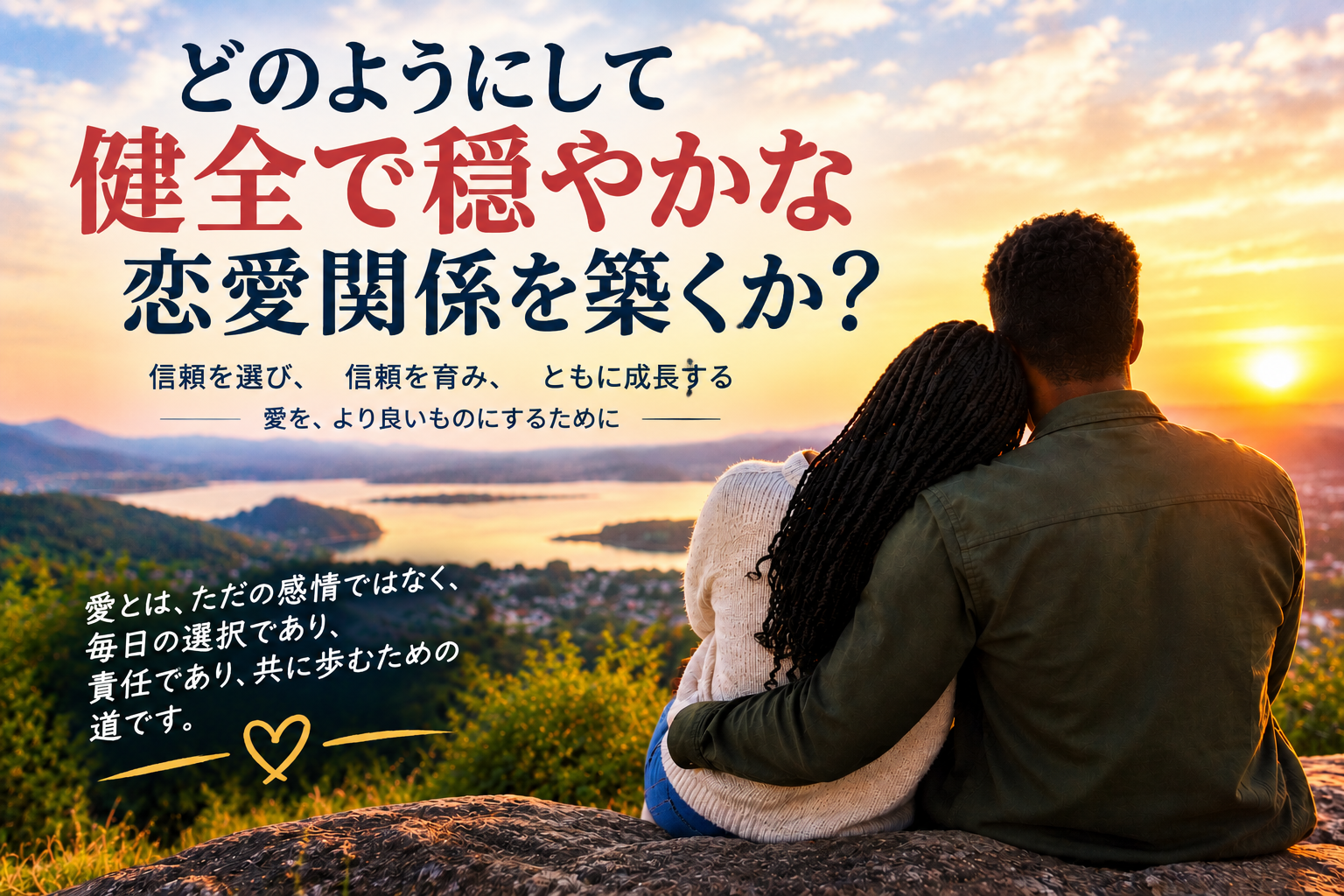 健やかで穏やかな恋愛関係を築くには？