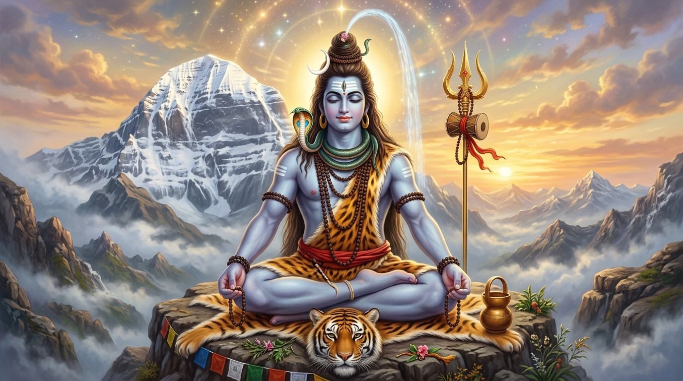 ॥ श्री शिवाष्टकम् ॥: प्रभुं प्राणनाथं विभुं विश्वनाथं – अर्थ, महत्व एवं फलश्रुति सहित सम्पूर्ण स्तोत्र