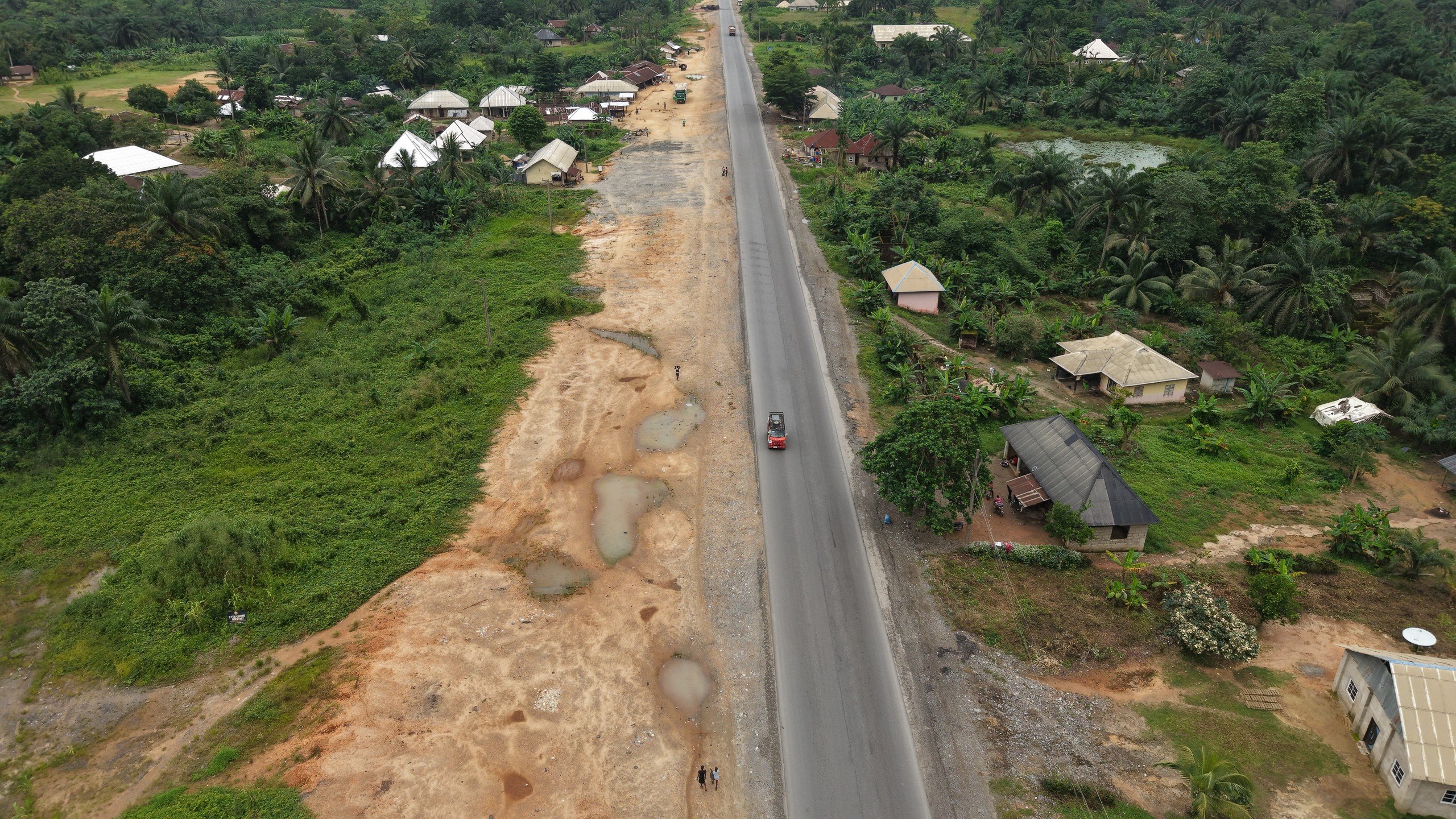 Odukpani Road Project - Earthwork and asphalt laying view 3