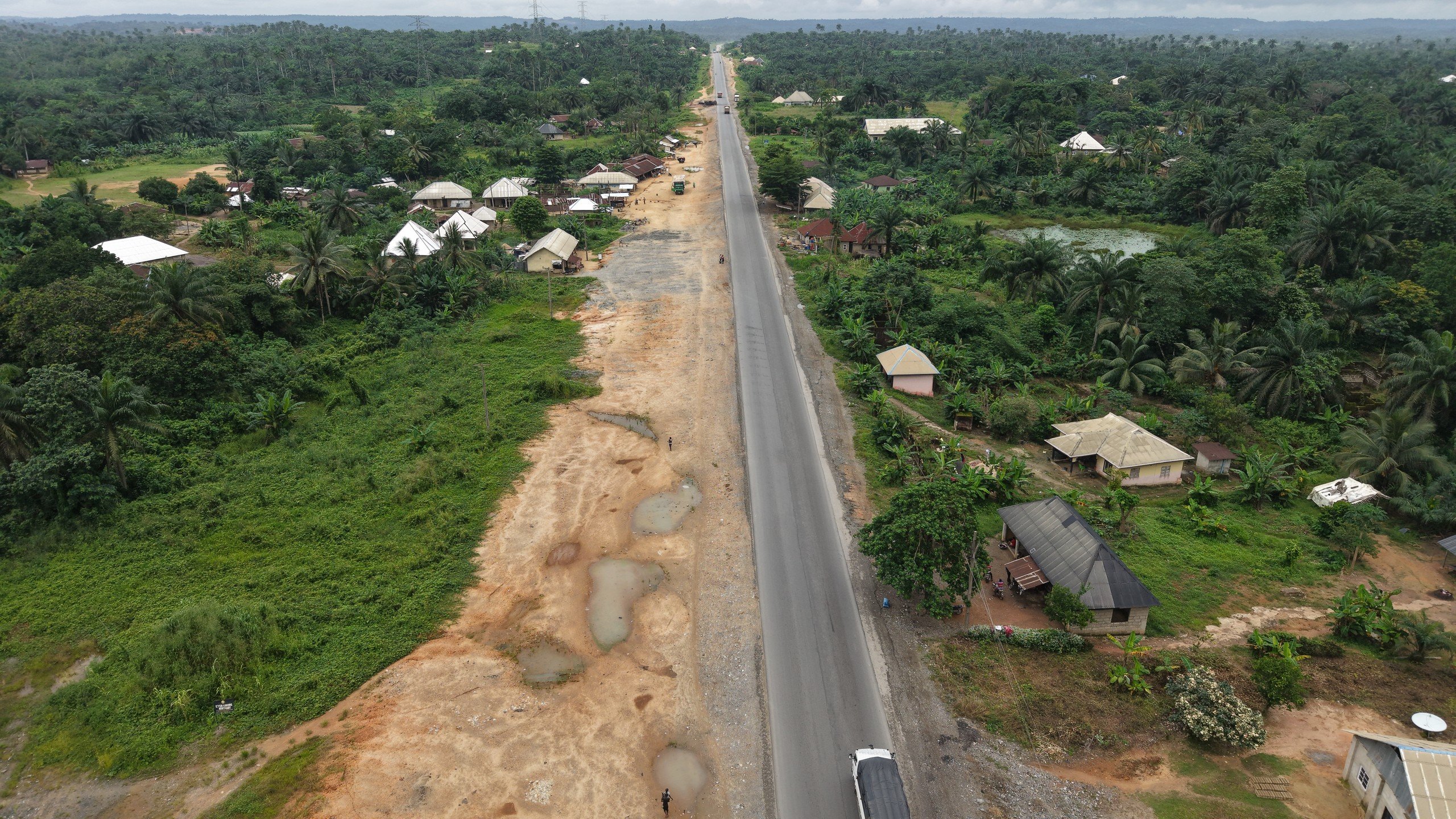 Odukpani Road Project - Road rehabilitation work view 2