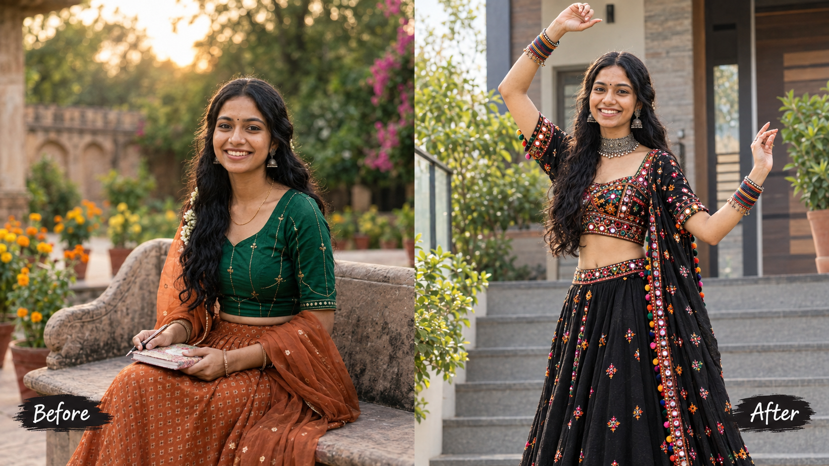 Garba image prompt for woman