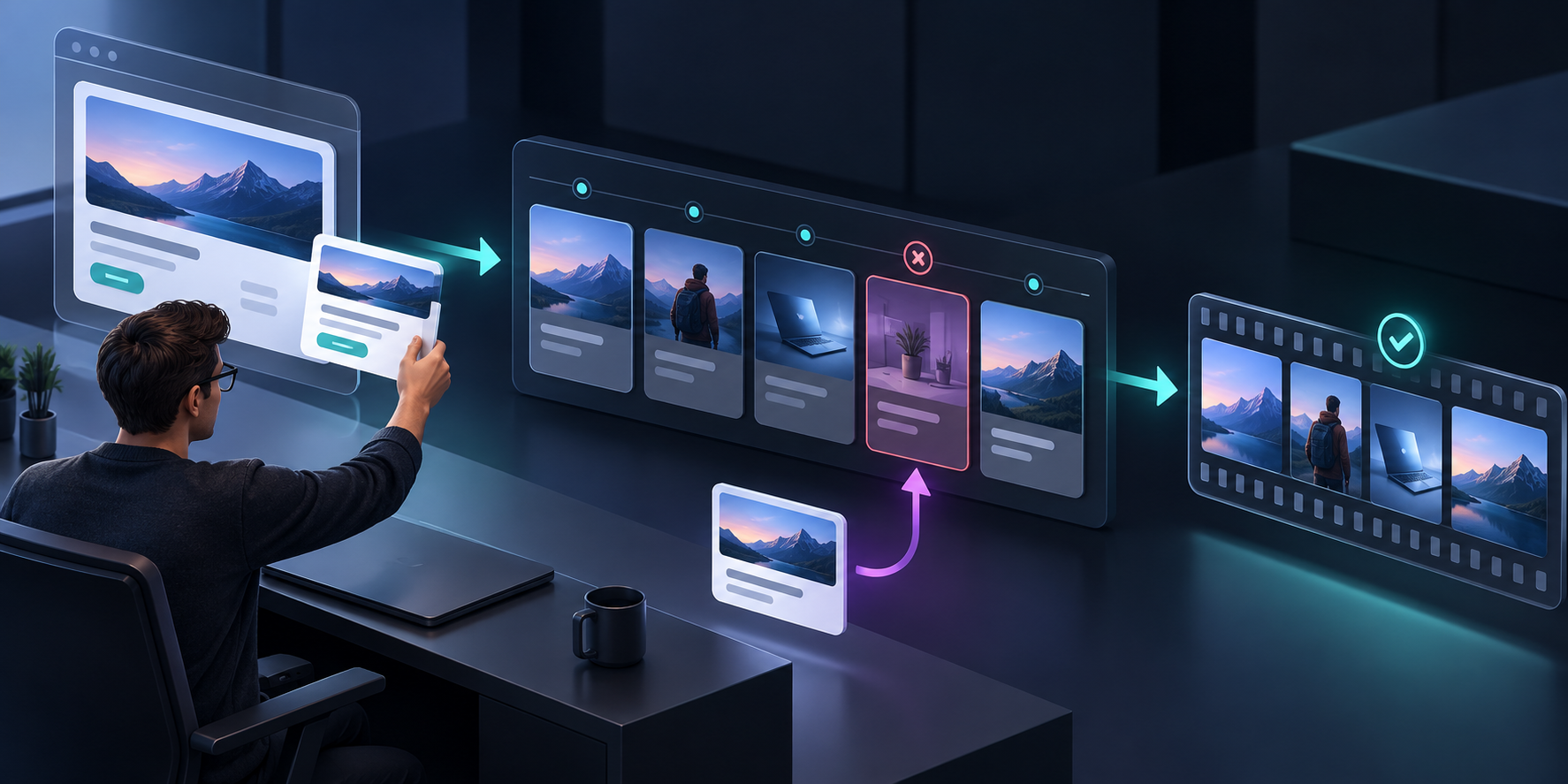 Website to storyboard and review workflow