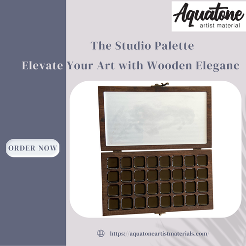 Wooden watercolour palette The Studio Palette.png