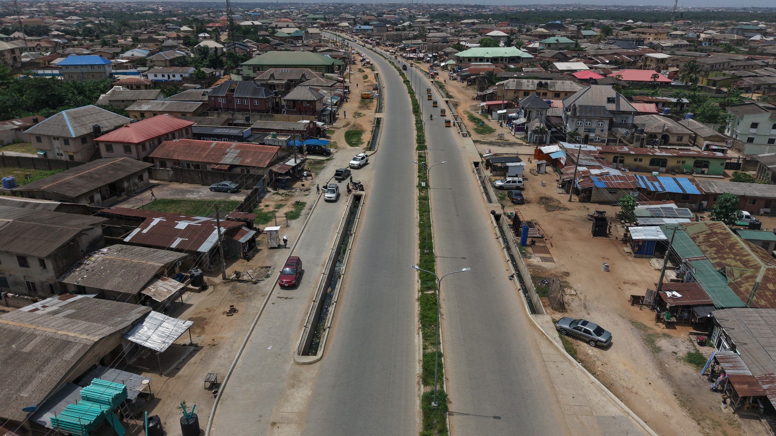 Agric Isawo Konu Arepo Road - Roadbed compaction view 8
