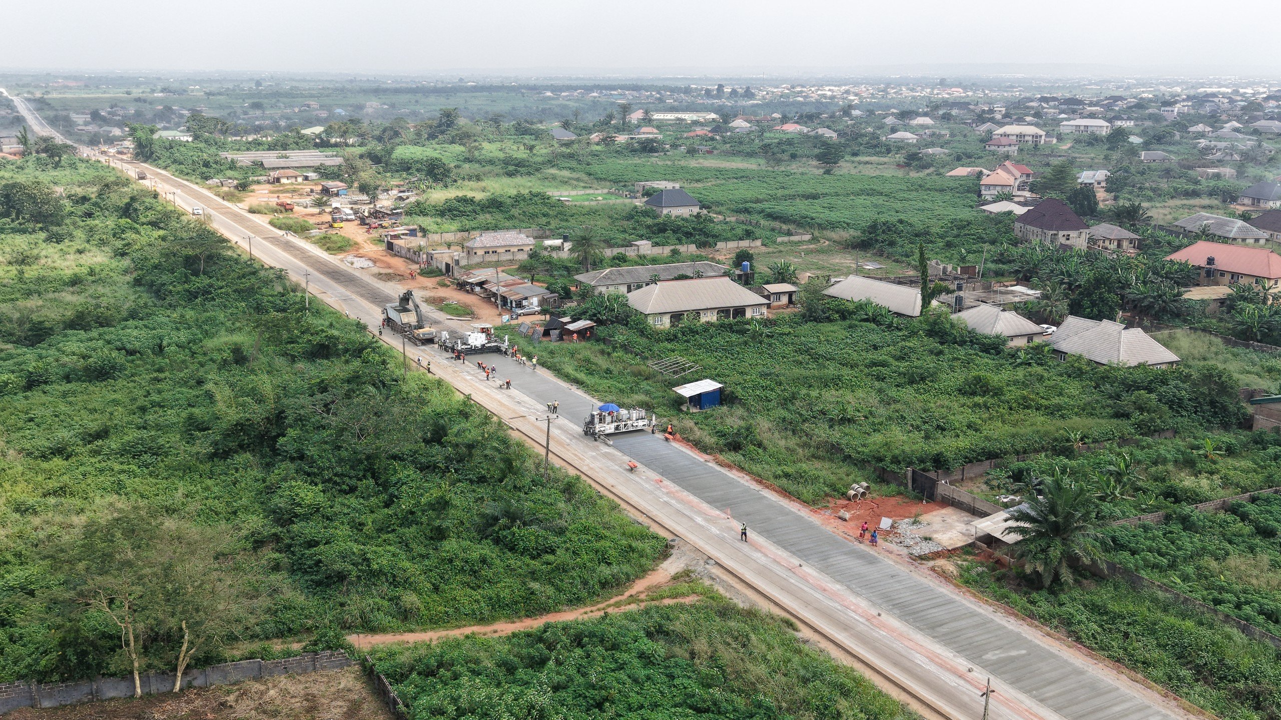 Dangote Papalanto Road - Pavement construction view 2