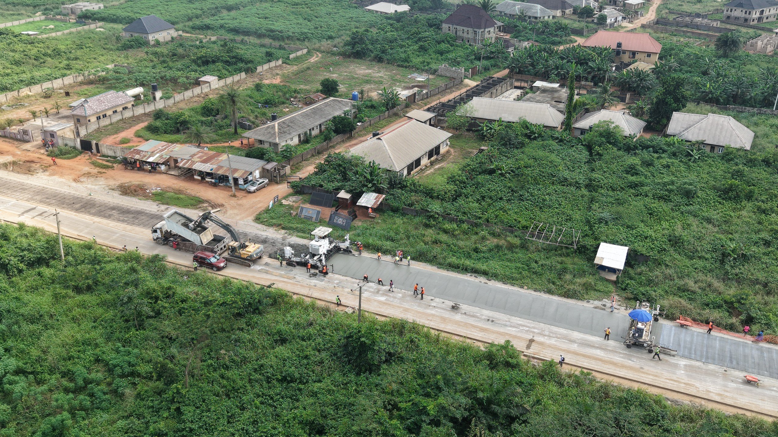 Dangote Papalanto Road - Heavy duty industrial road base view 3