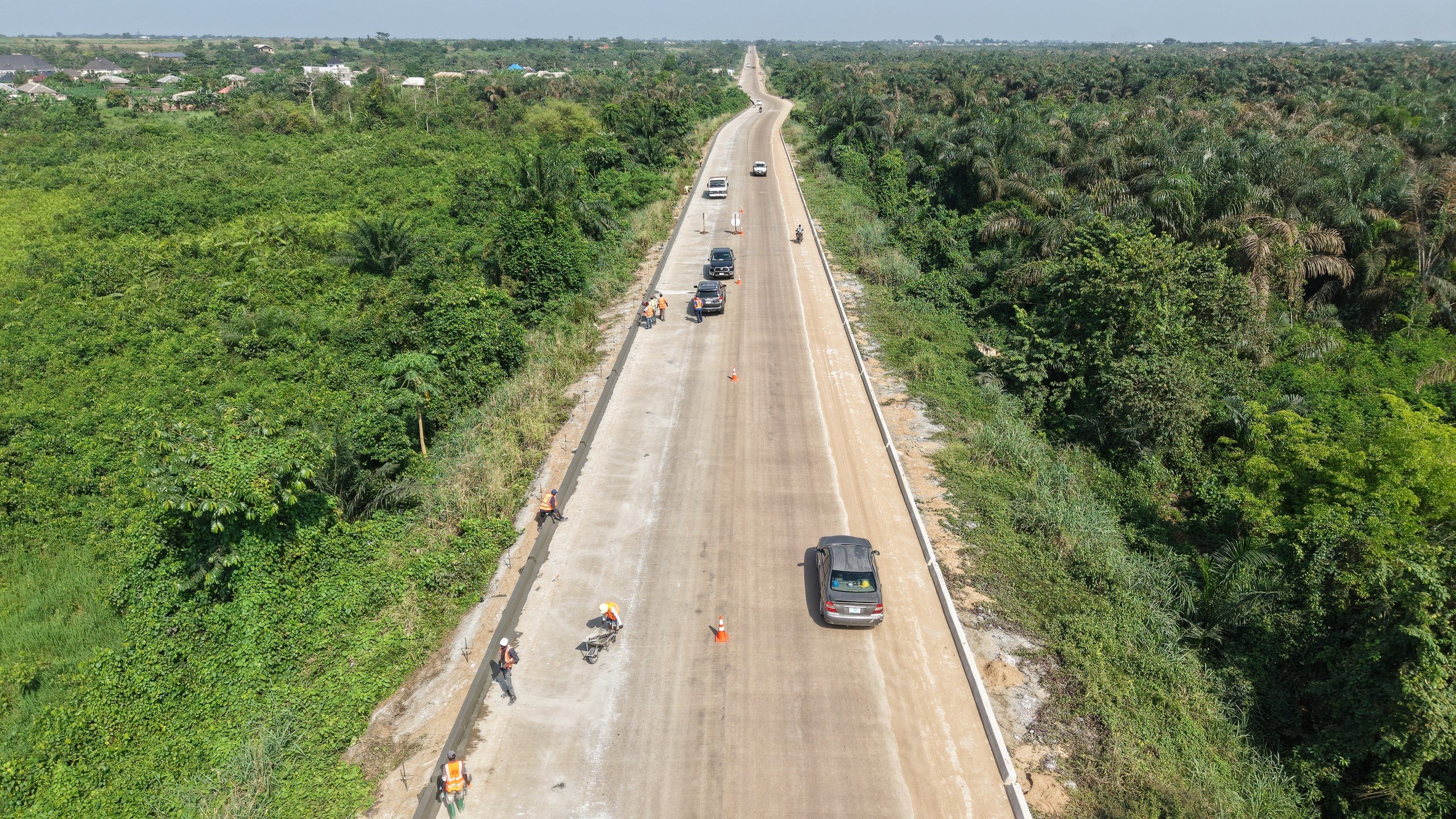 Dangote Papalanto Road - Industrial transport access view 10