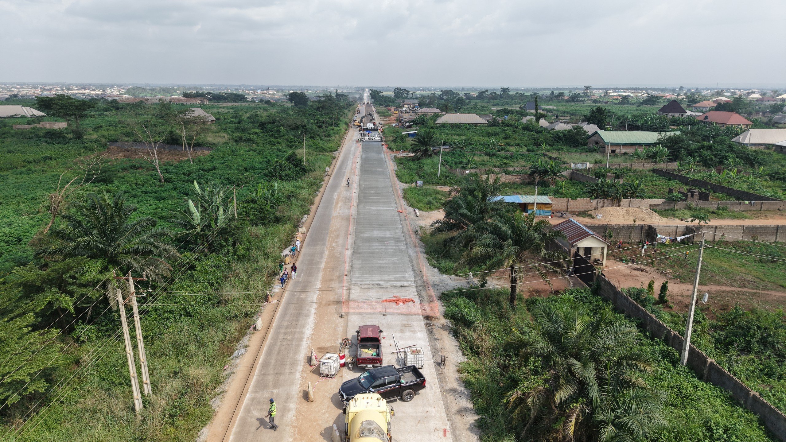 Dangote Papalanto Road - Road grade preparation view 5