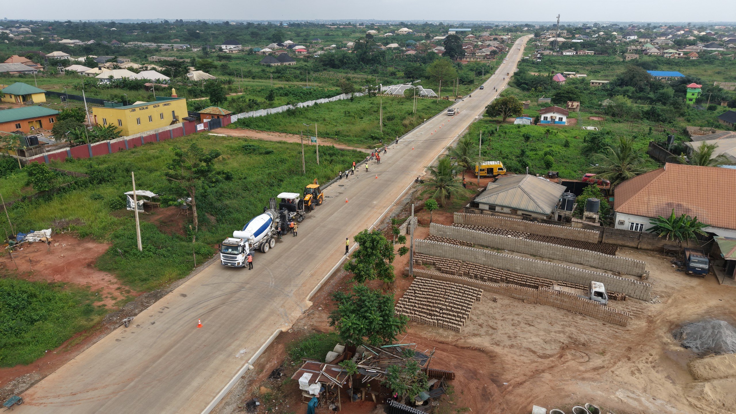 Dangote Papalanto Road - Completed industrial access section view 16