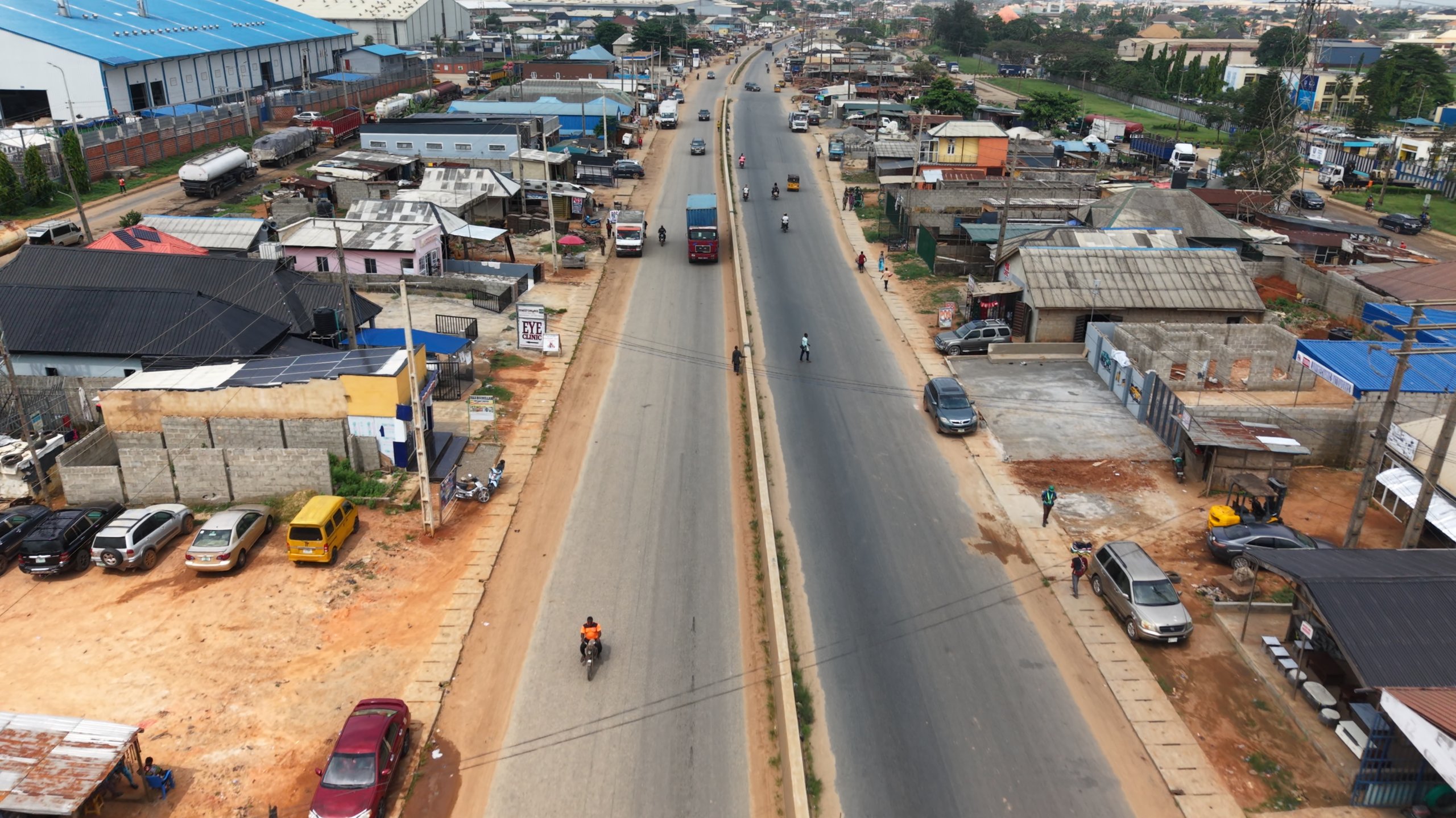 Agbara Lusada Atan Road - Concrete drainage channel view 5