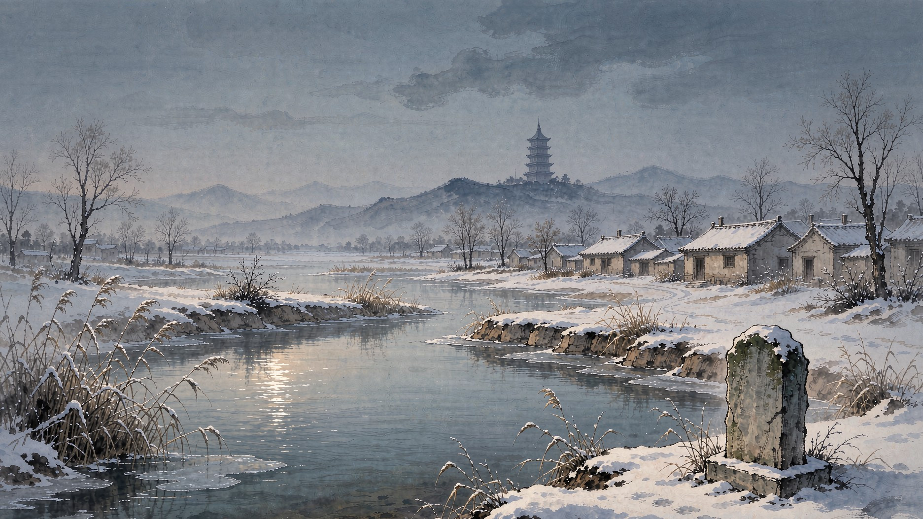 李愬雪夜入蔡州·今日鹅鸭池风貌