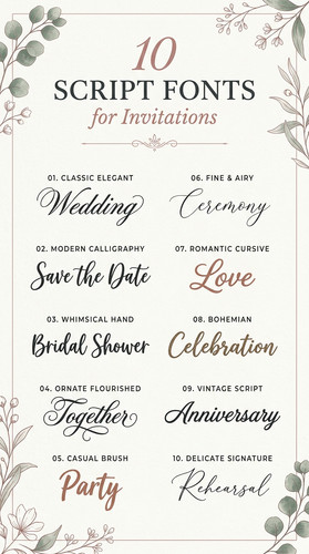 009 9 Script Font Ideas for Invitations Create a verti.1