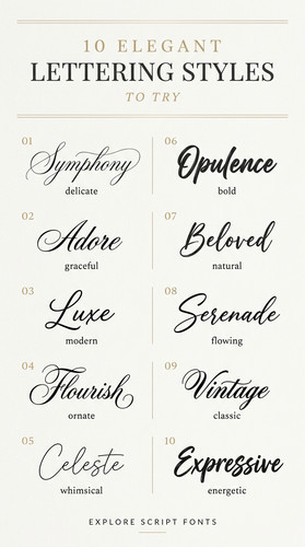 004 4 Elegant Lettering Styles to Try Create a stylish.1
