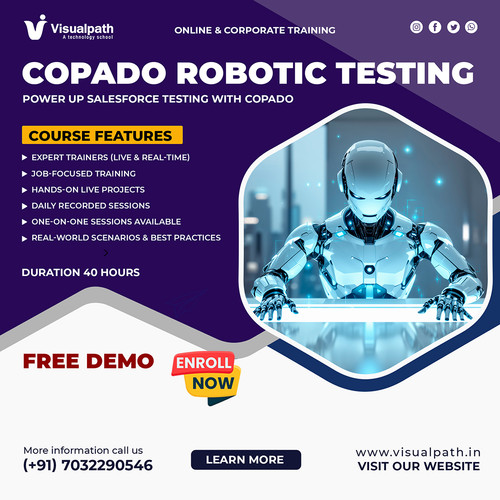 Visualpath, India’s No.1 Online Training Institute, offers Copado Robotic Testing Training to help professionals build practical skills in automated testing, test case design, and CI/CD integration. Join Copado Robotic Testing Automation Training for live sessions, hands-on projects, and expert mentorship. Our Copado Robotic Testing delivers flexible schedules and corporate training. Call +91-7032290546 to learn more.

Visit: https://visualpath.in/copado-robotic-testing-training.html
WhatsApp: https://wa.me/c/917032290546
Visit Our Blog: https://visualpathblogs.com/category/copado-robotic-testing/