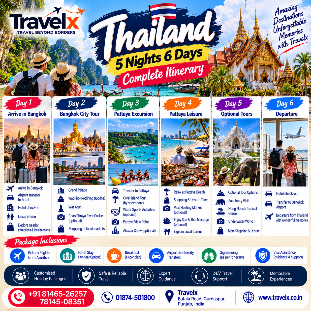 Thailand 5 Nights 6 Days Itinerary: The Ultimate Escape for Punjab Travelers